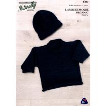 (K397 Rolled Edges Sweater & Hat)